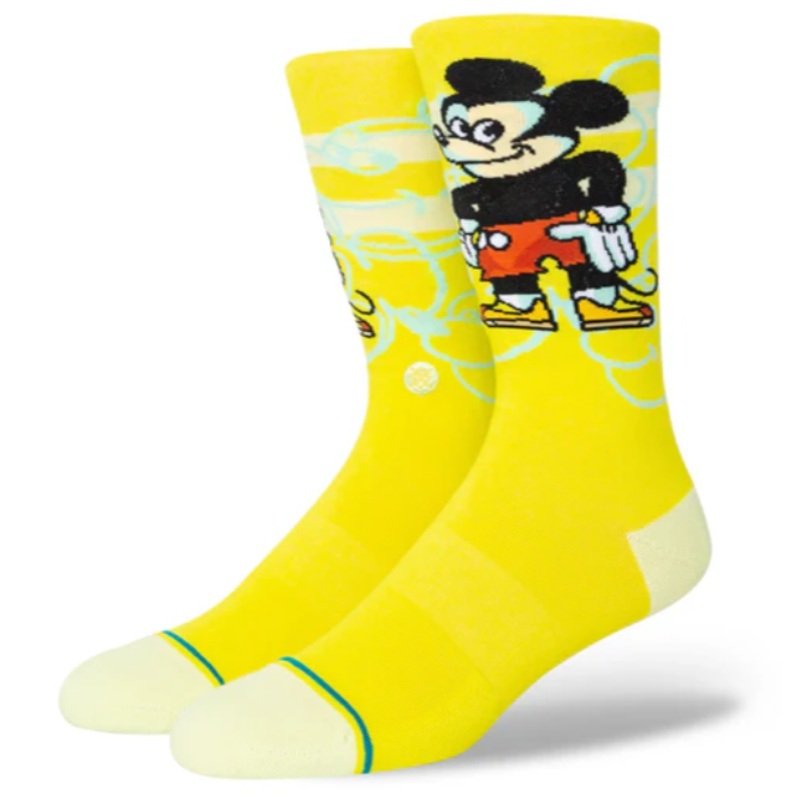 Stance Mickey Dillon Froelich Lime Crew Socks Medium Lime
