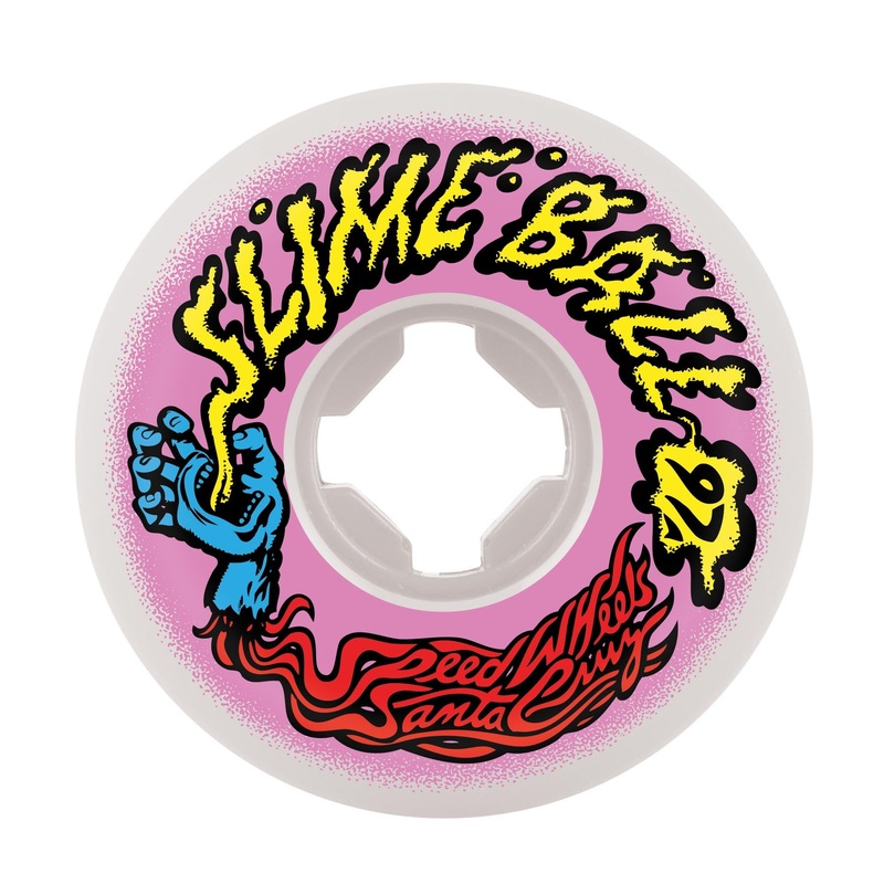 56mm Hand Spray Vomit Mini 97a Slime Balls Skateboard Wheels White 56mm