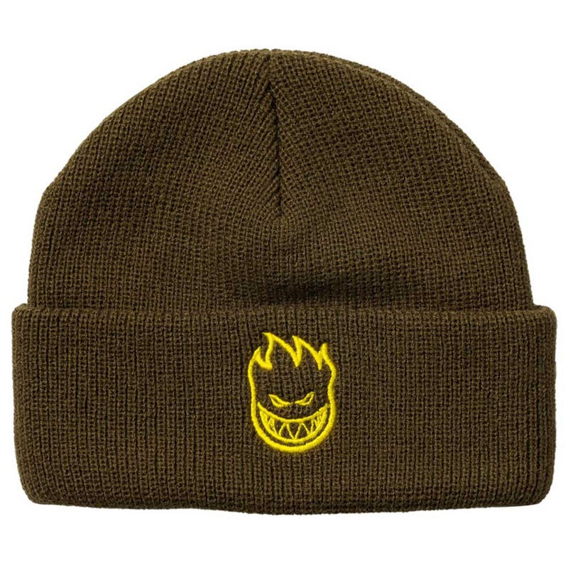 Bighead Fill Cuff Brown Yellow Spitfire Beanie
