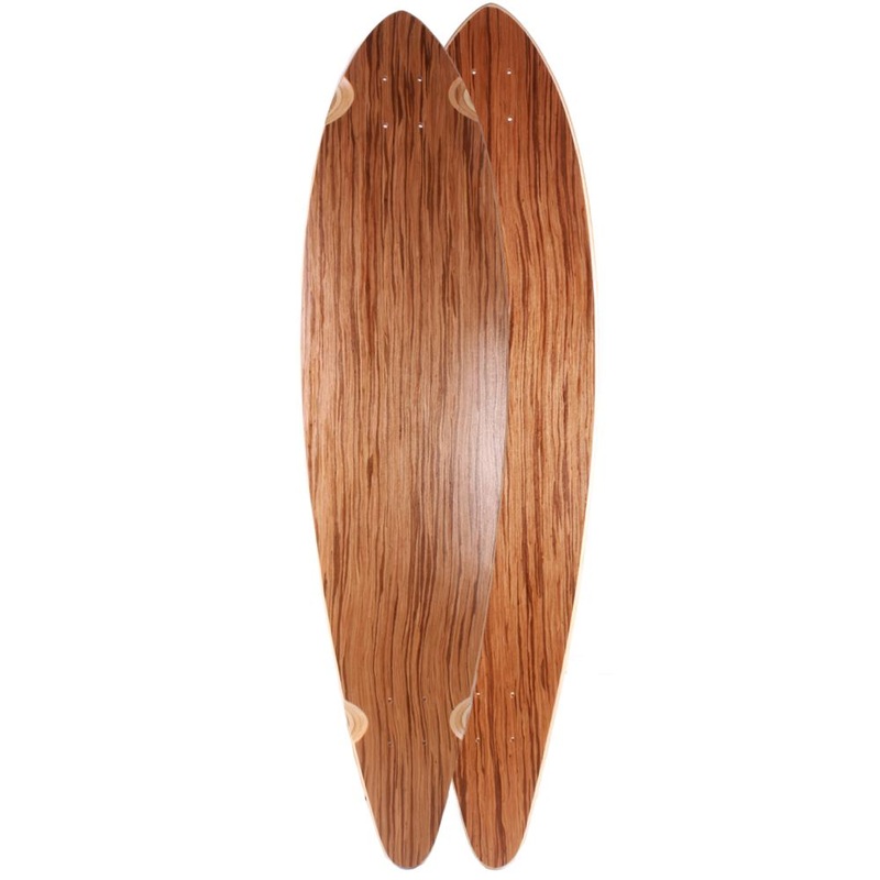 Blank Zebra design 40″ Pintail Longboard Deck Deck
