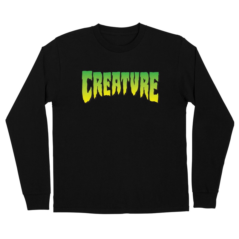 Creature Logo Mens Creature Longsleeve T-Shirt Black S