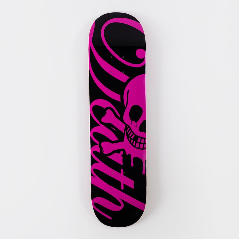 Death 8″ Script Popsicle Deck – Black/Pink 8″