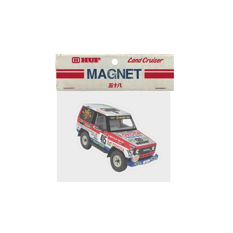 HUF Toyota Sahara Rally Magnet Red One Size