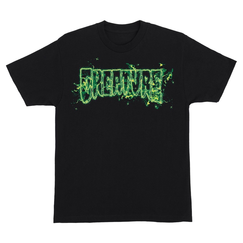 Inferno Logo Outline Mens Creature T-Shirt Black S