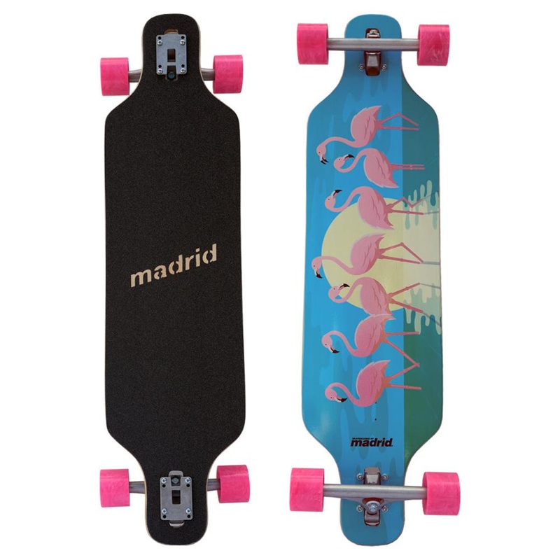 Madrid Trance Flamingos 40″ Top Mount|Drop Through Longboard Deck Only / Top-Mount