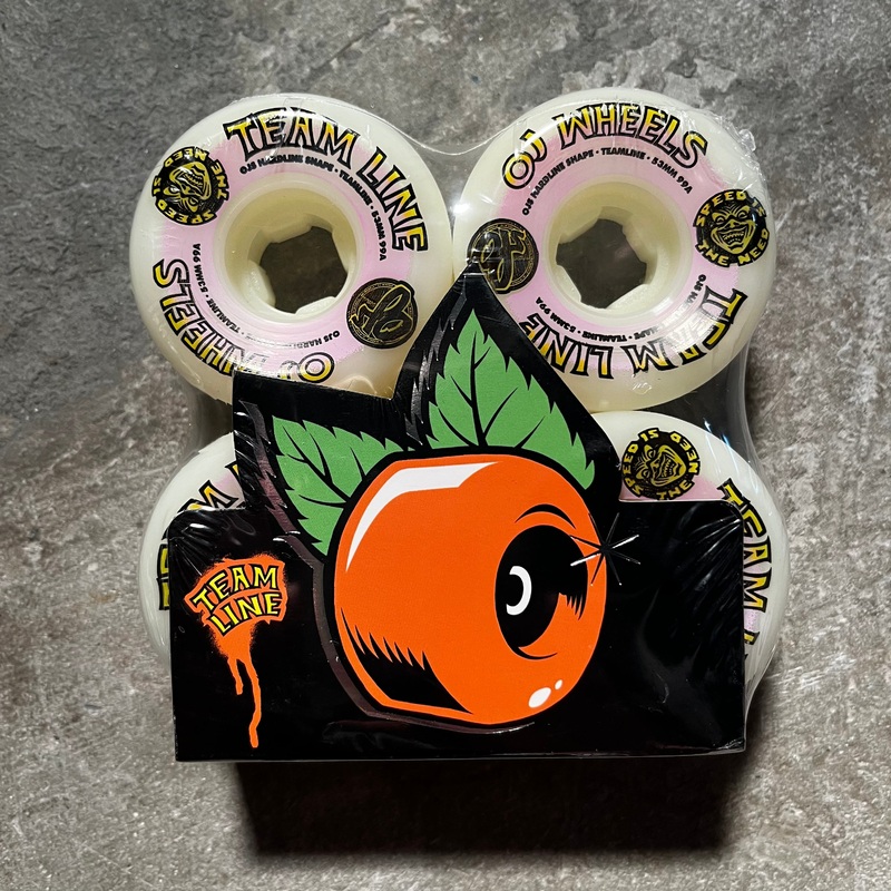 OJ Wheels – Team Line Original Hardline White Purple/Yellow Wheel – 53mm 99a