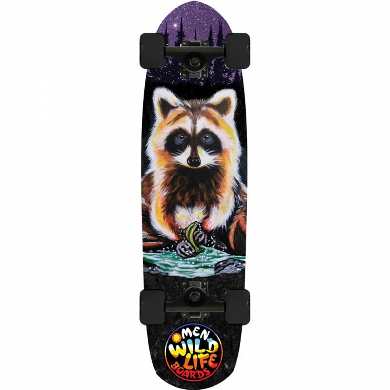 Omen Tico Racoon 33″ Mini Cruiser Longboard Complete