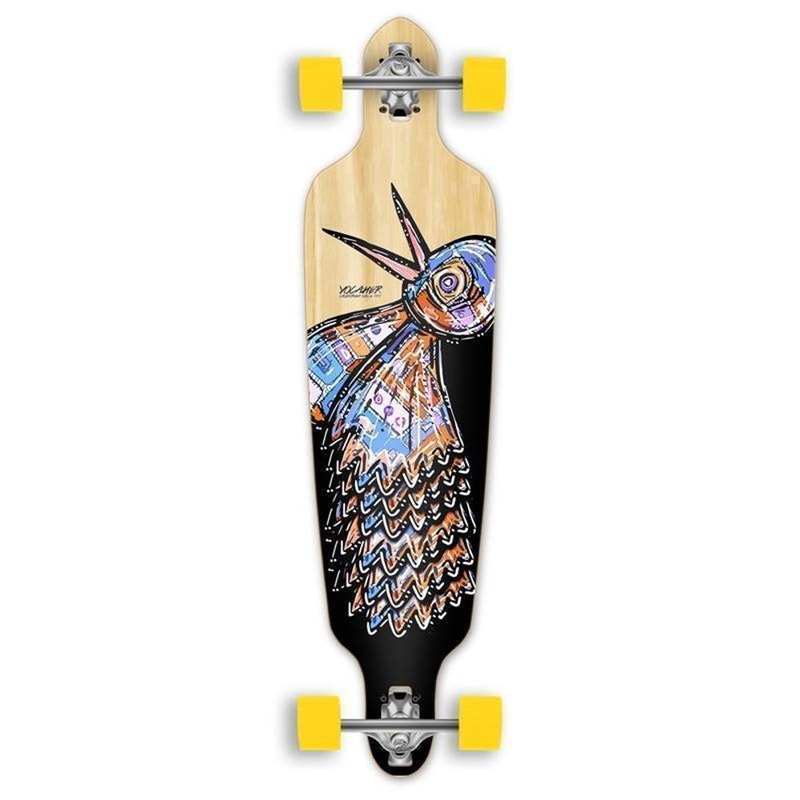 Punked Bird 40 inches Natural Drop Through Longboard Complete