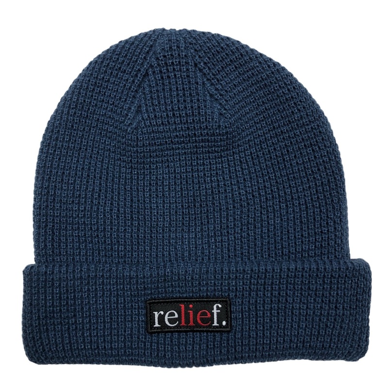 RELIEF LIE BEANIE SLATE OS