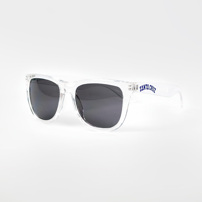 Santa Cruz Collegiate Strip Sunglasses – Clear