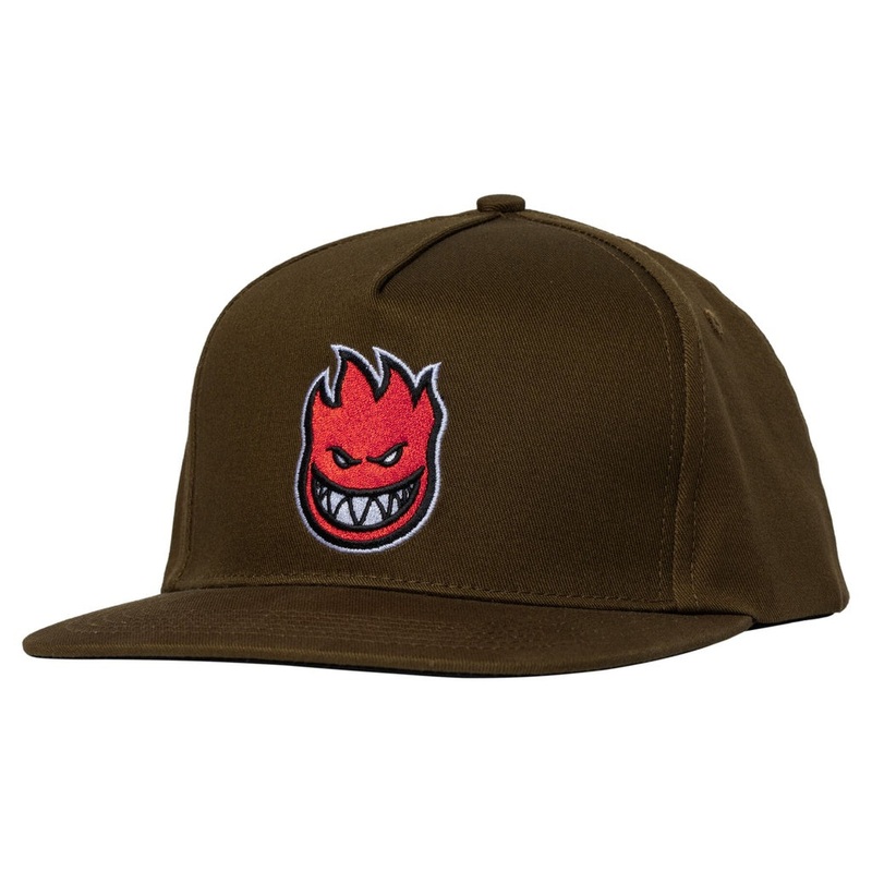 Spitfire Bighead Fill Snapback (Brown/Red) Hat