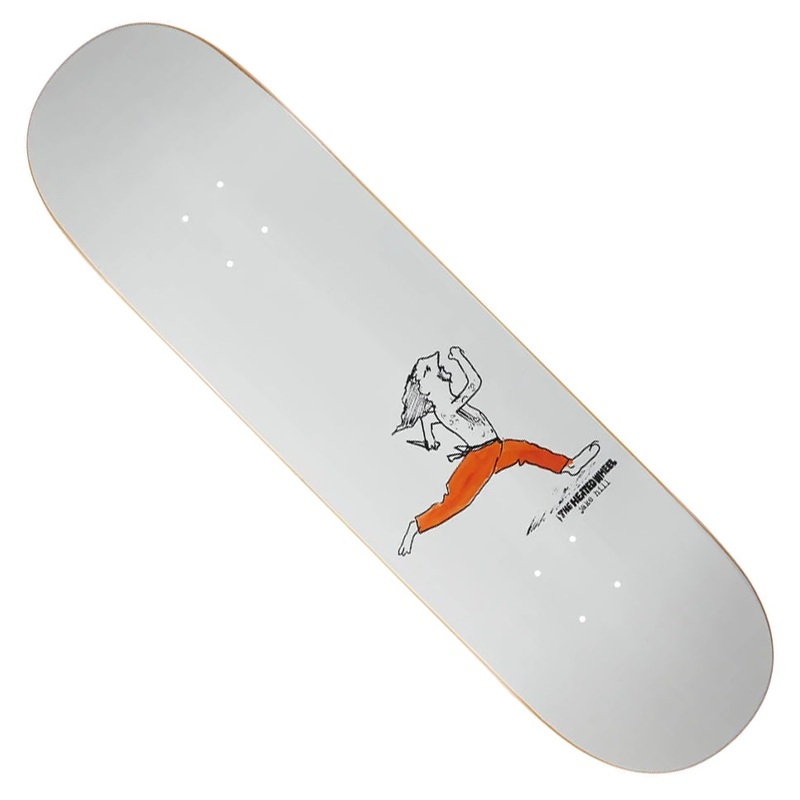 The Heated Wheel Jake Hill Bladerunner Deck White 8.5 x 32.35 WB:14.5