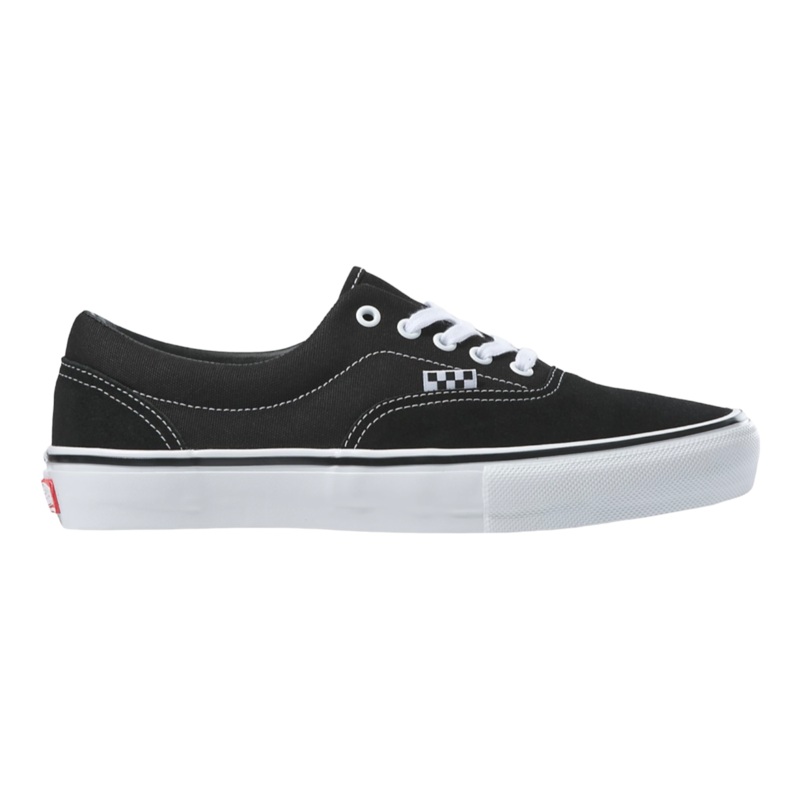 VANS SKATE ERA SHOE BLACK/WHITE 7 Black