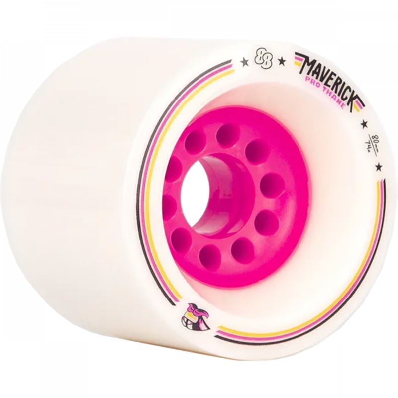 Venom 88 WHEELS THOMPSON MAVERICK 80mm 74a WHITE/PINK