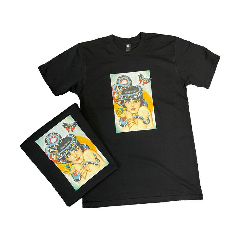 Venue Snake Girl T-Shirt Black S