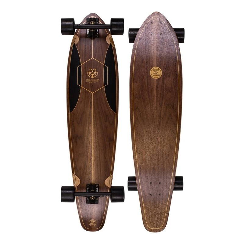 Z-Flex Ruins To Roses Roundtail 39″ Kicktail Longboard