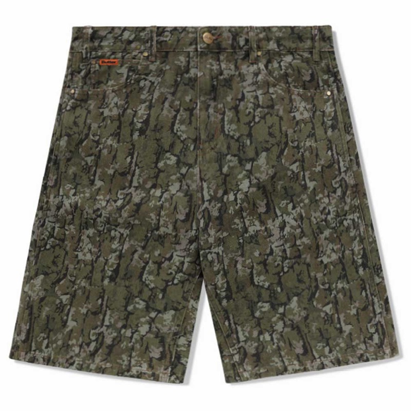 Bark Camo Army Denim Shorts Butter Goods SM – 30