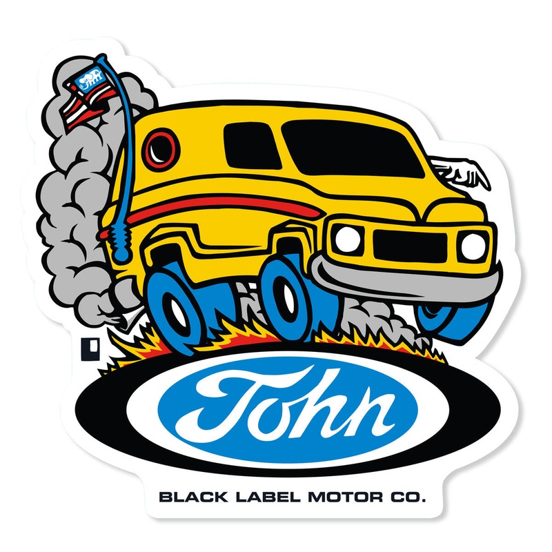 Black Label Skateboards “Man Van” Sticker