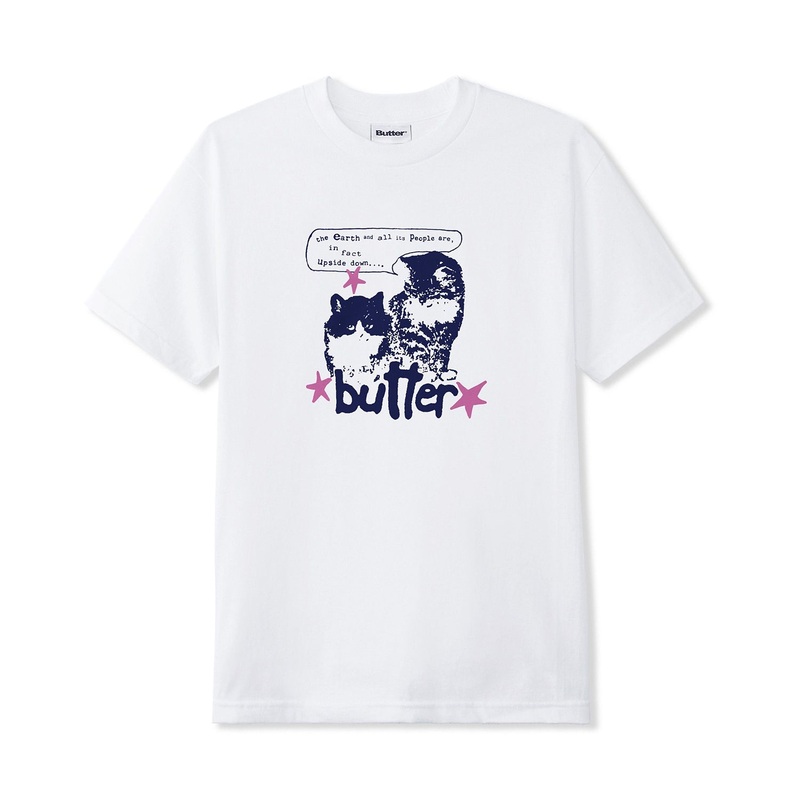 Butter Goods Upside Down Tee – White MD