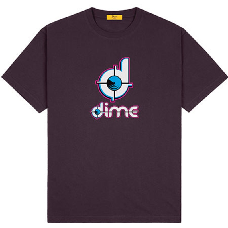 Dime NRG T Shirt Deep Plum Extra Large