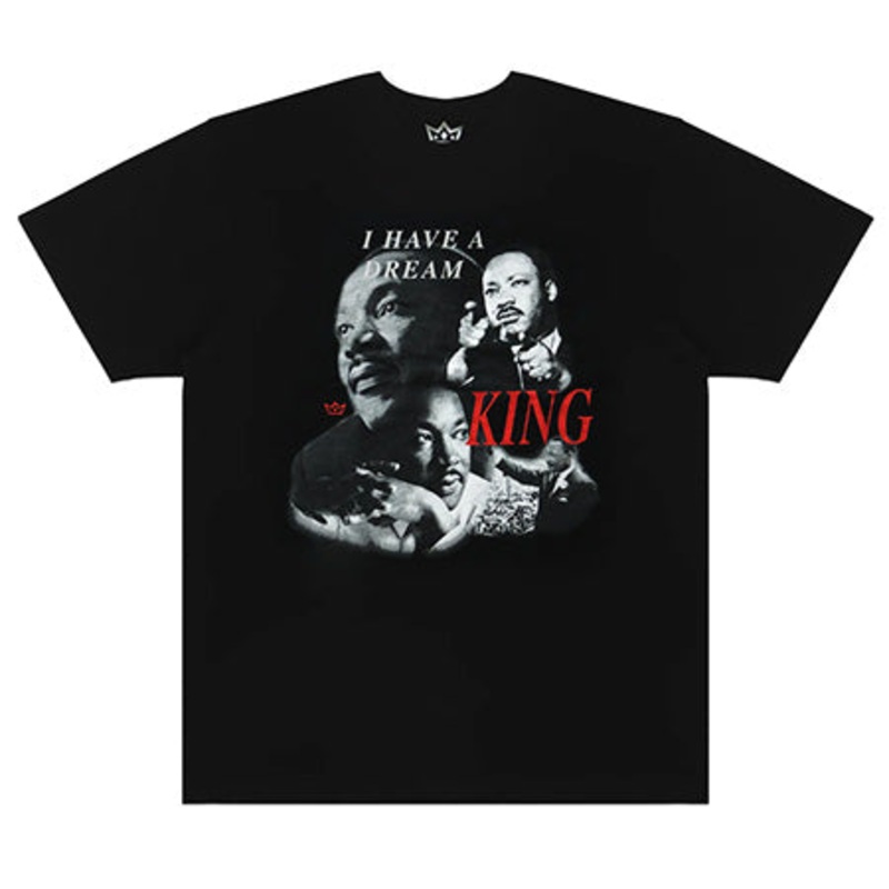 King Skateboards MLK Dream T Shirt Black Medium