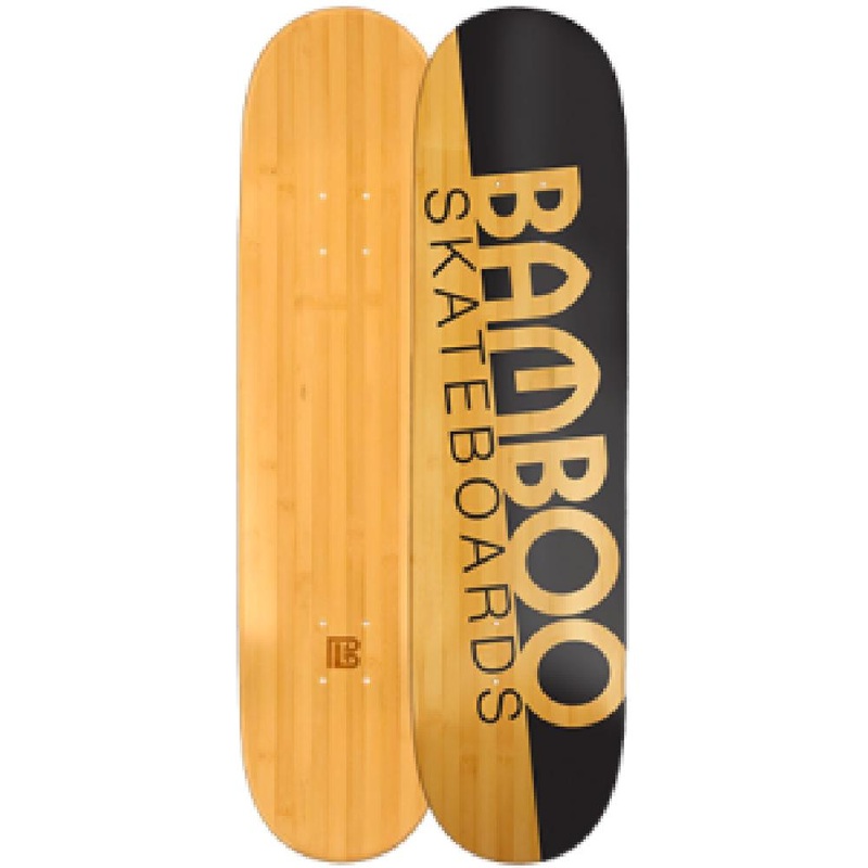 Natural Slash Graphic Bamboo Skateboard Deck Only 7.75″