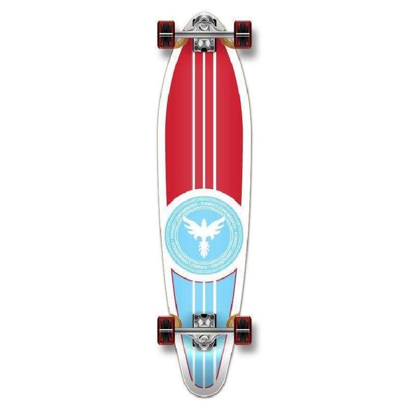 Punked Kicktail Patriot Longboard Complete Complete