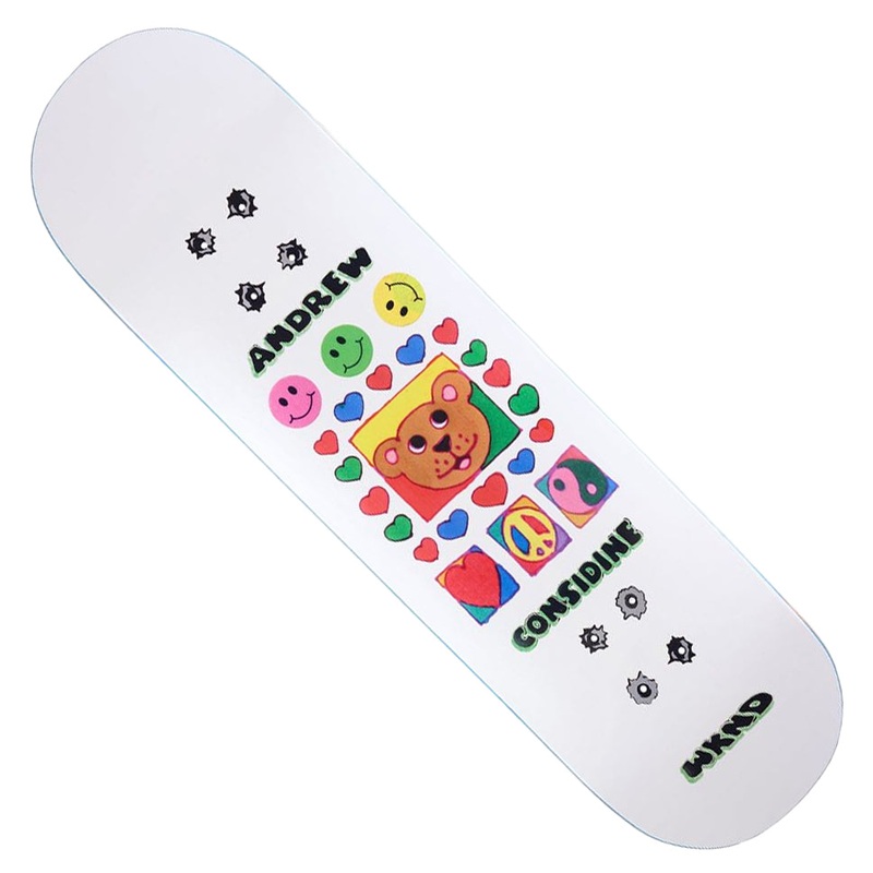 WKND Skateboards Andrew Considine Third Eye Deck White 8.125 x 32 WB:14
