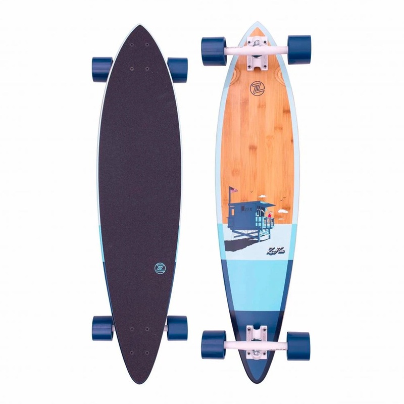 Z-Flex Longboard Bamboo Pintail Longboard 38″ – Blue