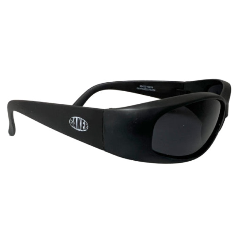 Baker Oval Wraparound Sunglasses – Black