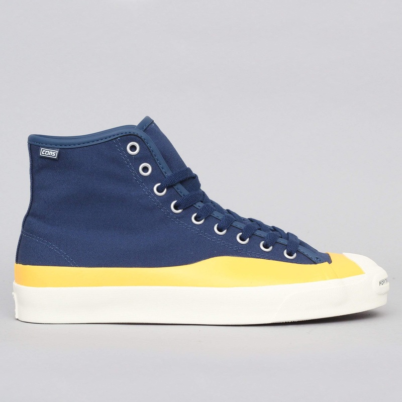 Converse X Pop Trading Jack Purcell Pro PTC Hi Shoes Navy / Citrus / Egret UK7