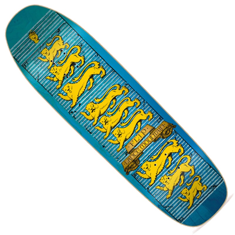 Flip Lance Mountain Lions Shaped Deck Blue 9 x 32.57 WB:14.5-15