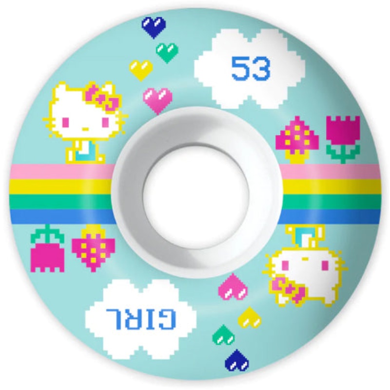 Girl X Sanrio Kawaii Arcade Wheels Light Blue 53MM 53mm