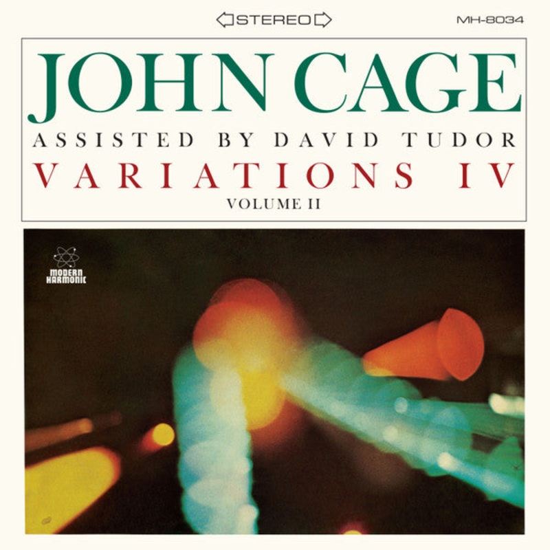 John Cage Assisted By David Tudor  Variations IV Volume II Clear Color Vinyl LP Record