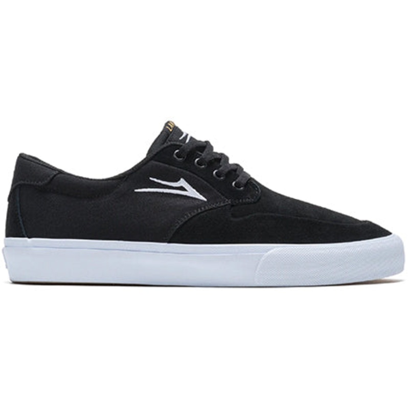 Lakai Riley 3 Shoes Black Suede 7.0