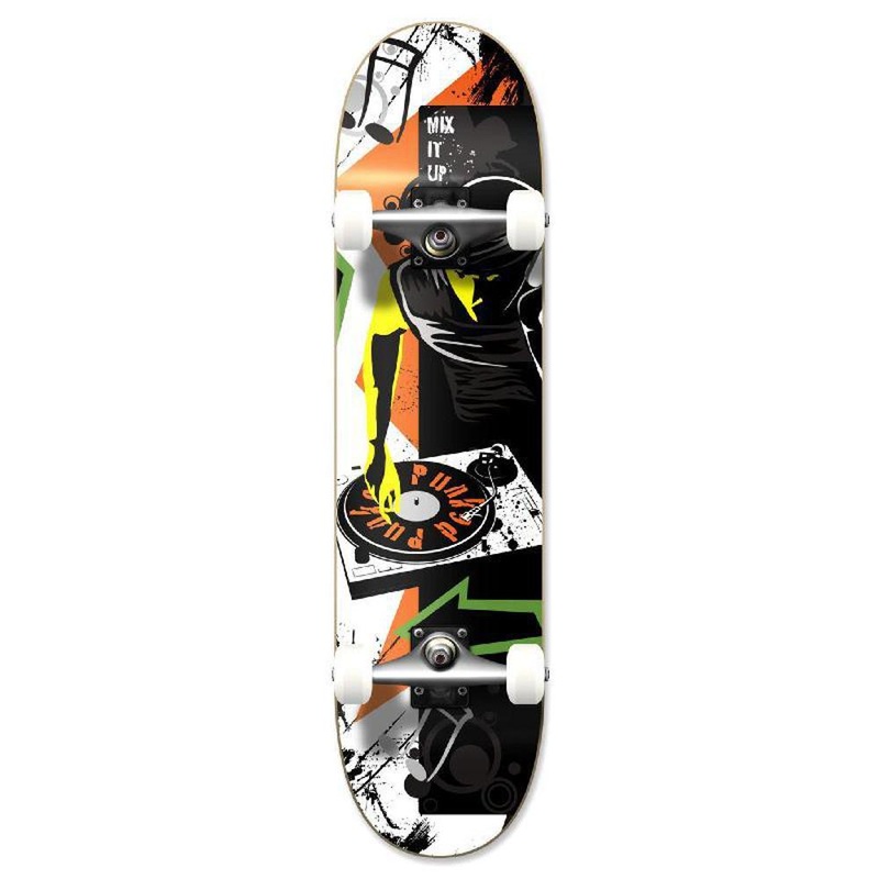 Punked Graphic Mixitup Complete Skateboard Complete