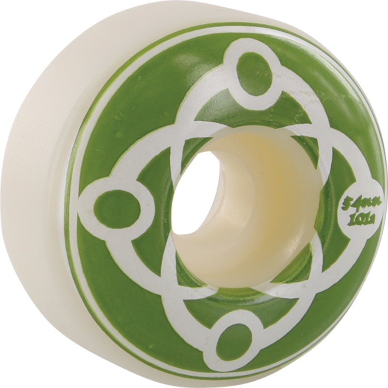 SATORI BIG LINK 54mm 101a WHT/GREEN WHEELS SET