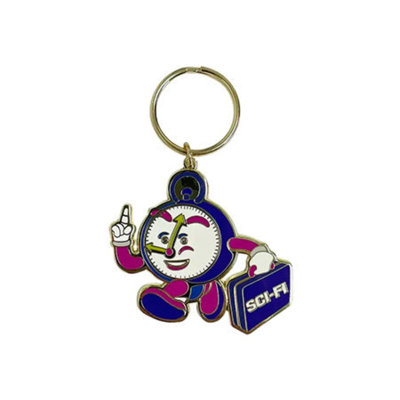 Sci-Fi Fantasy Time Travel Keychain Gold One size fits all
