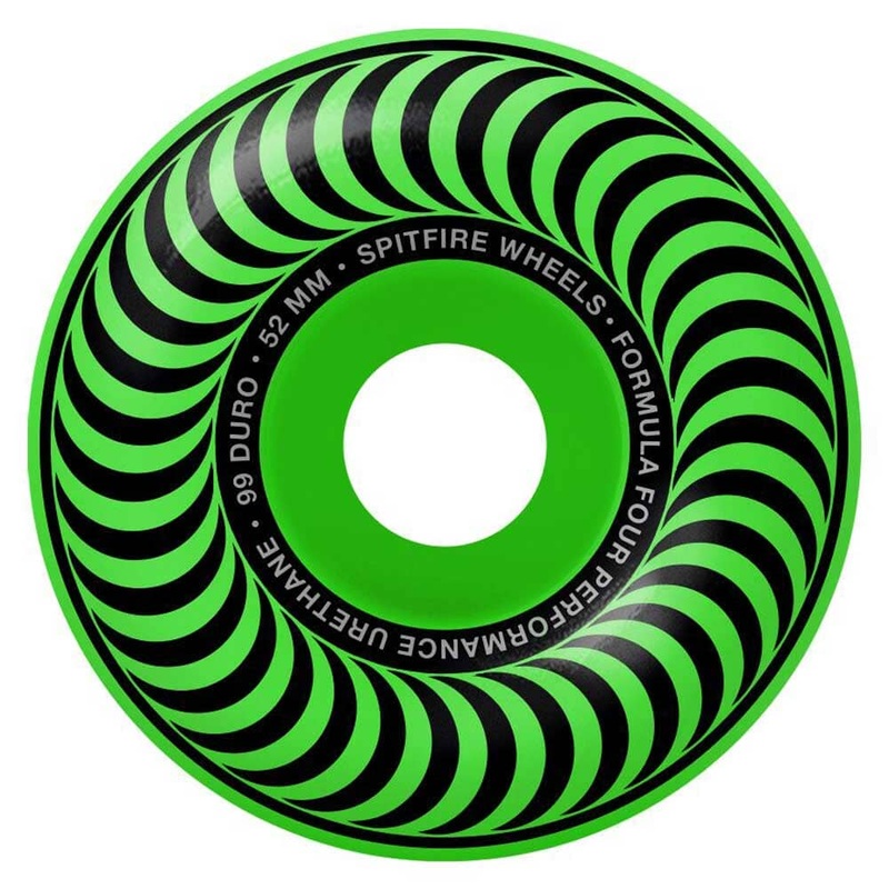 Spitfire F4 Classic Wheels Neon Green 99A 52MM
