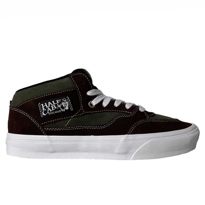 Vans Skate Half Cab 92 VCU Dark Brown White Suede Shoes 8.5