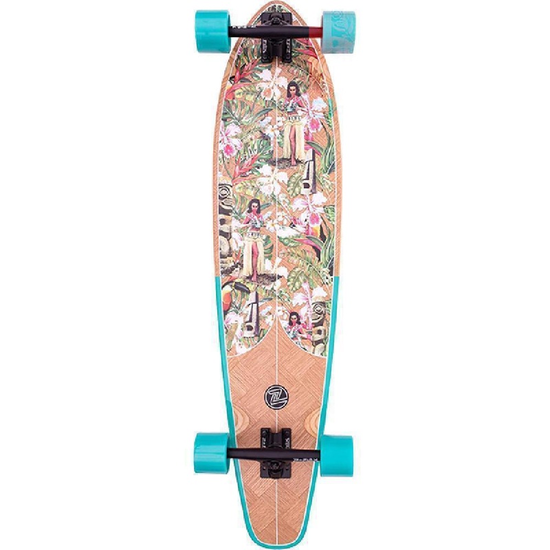 Z-Flex Roundtail 39″ Banana Train Kicktail Longboard Complete