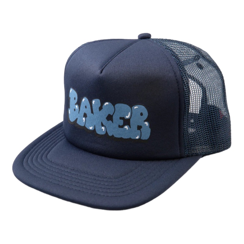 Baker Bubble Navy Mesh Trucker OS