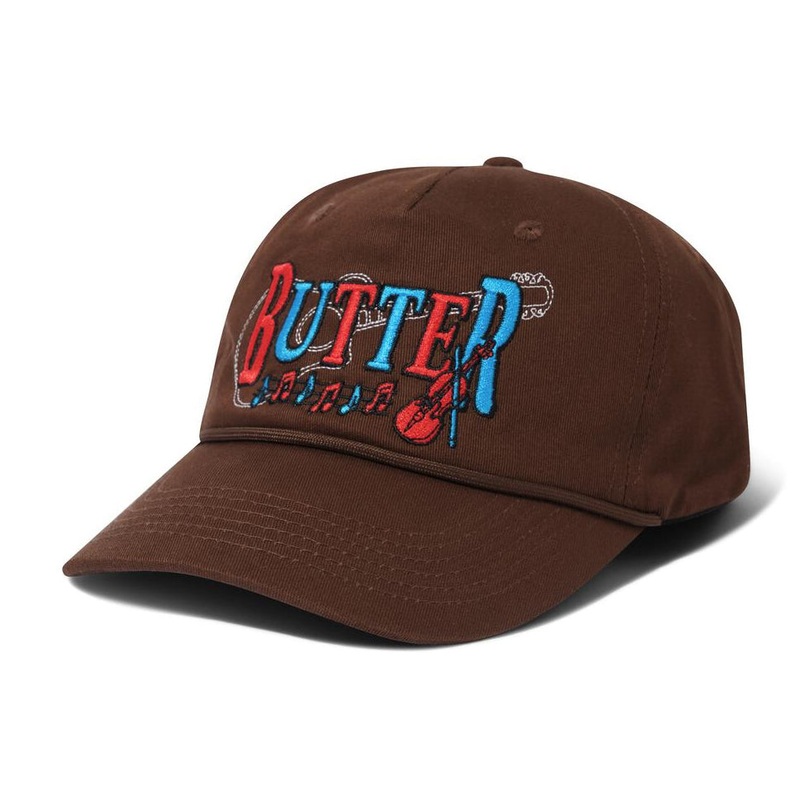 Butter Goods Arrangement Pinch Front Cap Brown One Size Fits All