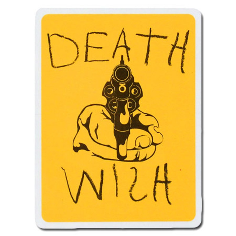 Deathwish Summer 17 Gun Sticker Yellow/ Black 4″ x 3″
