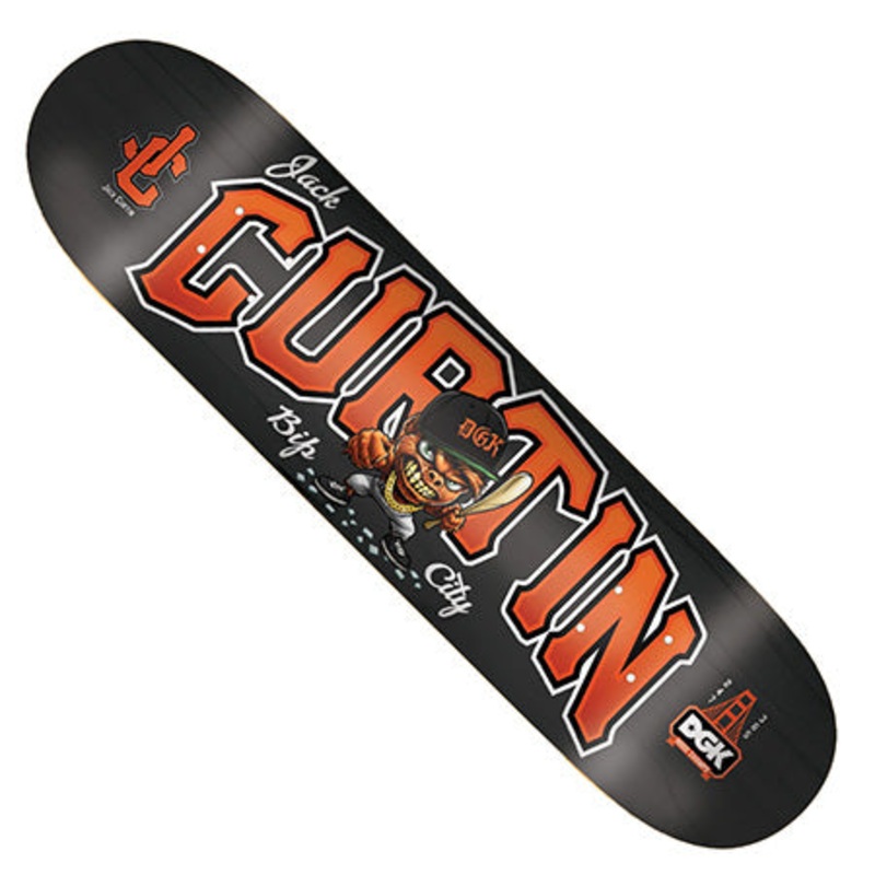 DGK Jack Curtin Bip City Deck Black/ Orange 8.38 x 32.125 WB:14.375