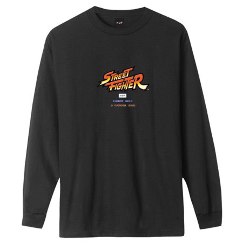 HUF HUF x Street Fighter Ending Longsleeve T Shirt Black Extra Large