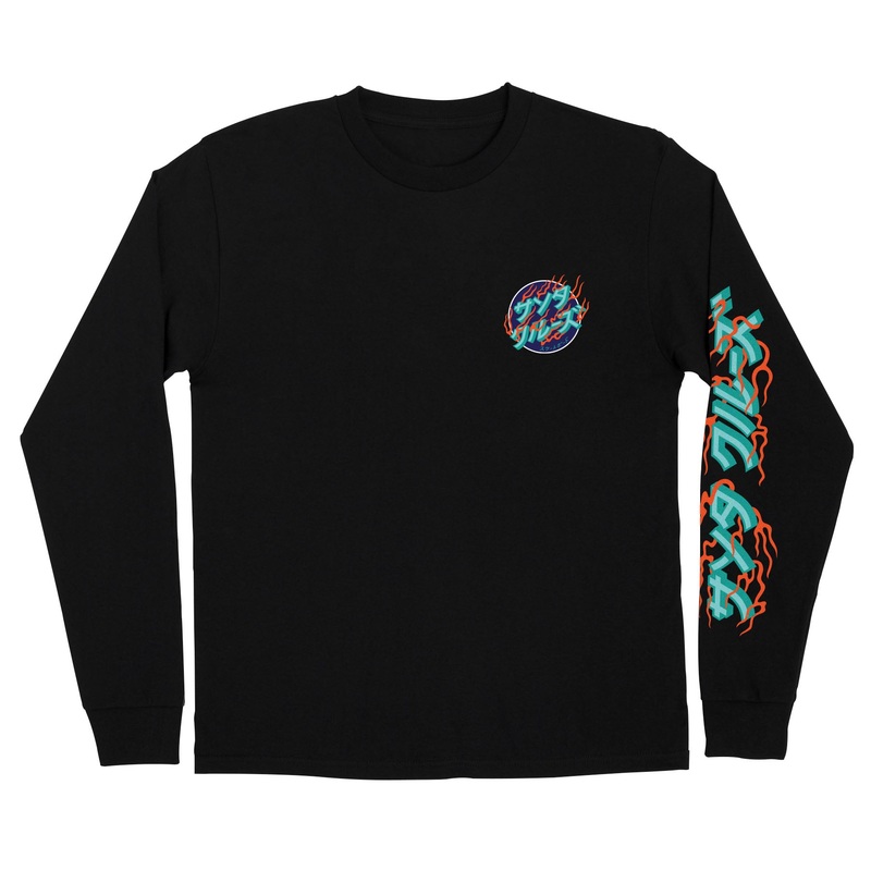 Japanese Inferno Dot L/S Regular T-Shirt Mens Small