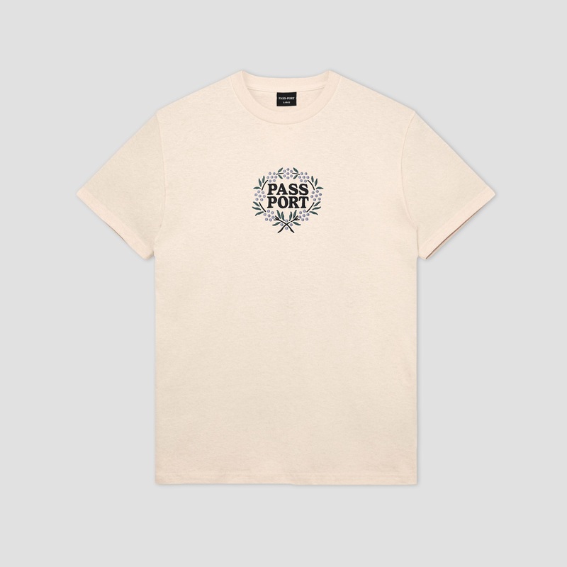 Passport Wattle T-Shirt Natural Small