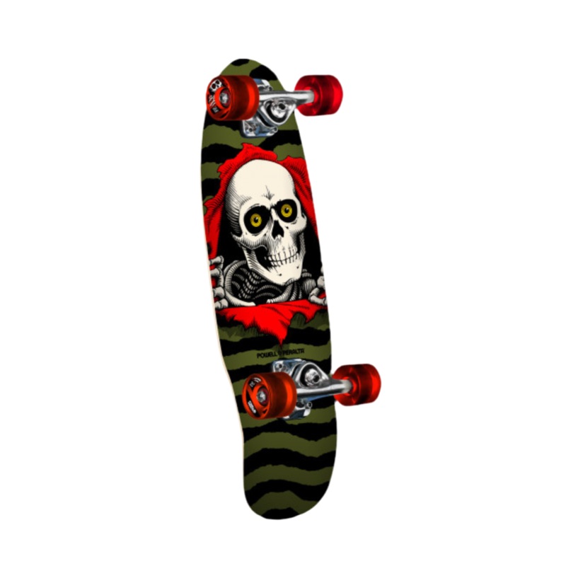 Powell Micro Ripper Olive Skateboard Complete 7.5″