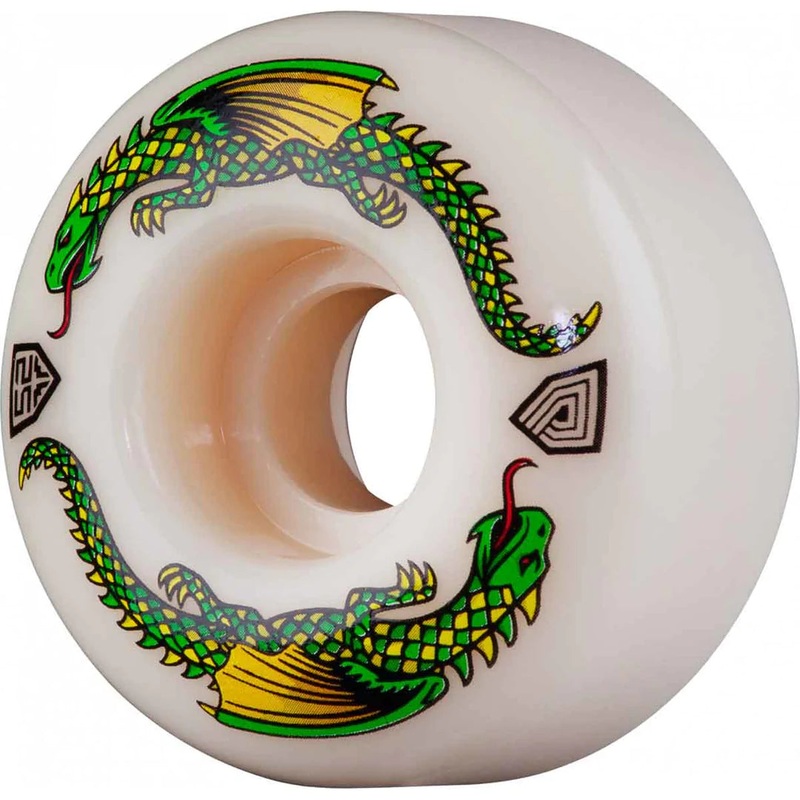 Powell Peralta Dragon Formula Green Dragon Skateboard Wheels 52mm x 31mm 93A 4pk 52mm